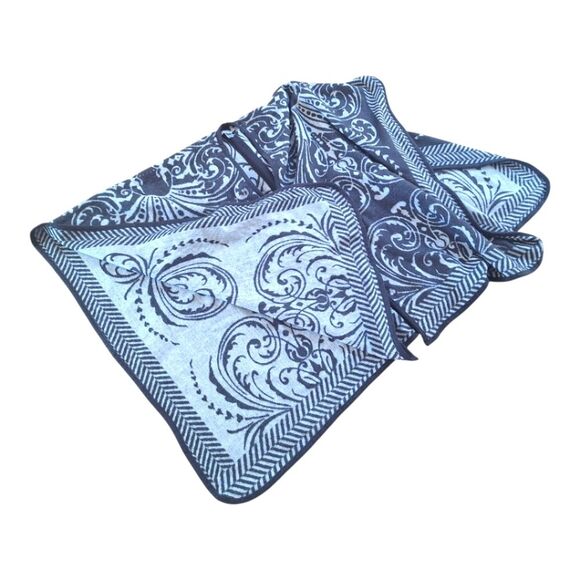 Marc New York Poncho Wrap One Size Cozy Open Front Shawl Kimono Oversized Gray - Picture 7 of 14